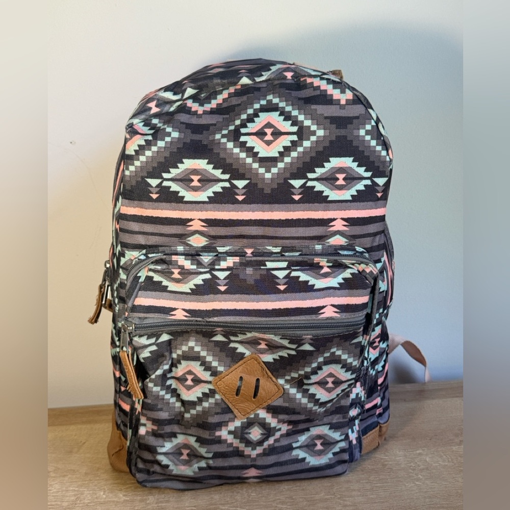 Aztec Patterned Backpack - image 1